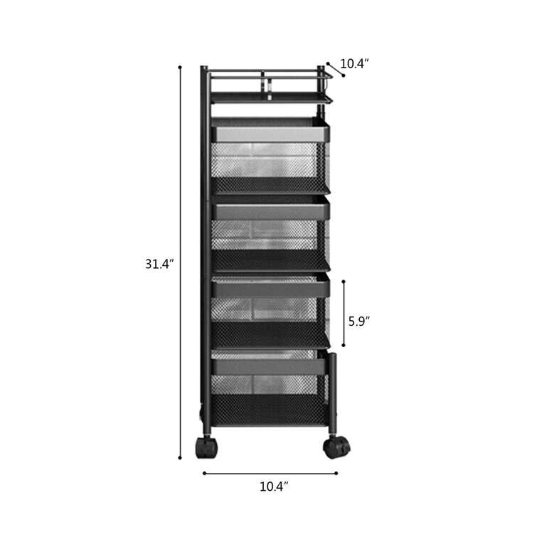 Rebrilliant Modern Rotating Kitchen Storage Rack Reviews Wayfair